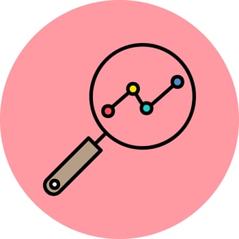 Search Analytics Vector Icon