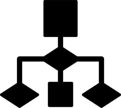 Flow Chart Vector Icon