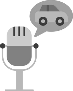 Vehicle Podcast Vector Icon