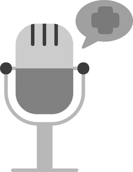 Health Podcast Vector Icon