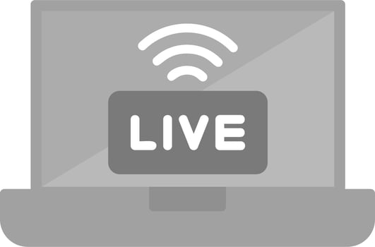 Live Streaming Vector Icon
