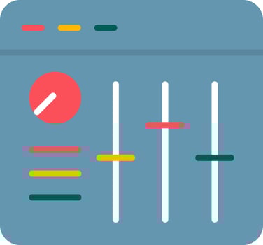 Sound Mixer Vector Icon