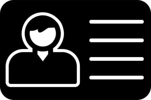 Office Id Card Vector Icon