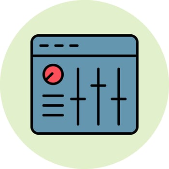 Sound Mixer Vector Icon