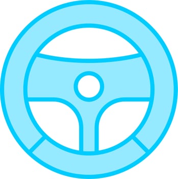 Steering Wheel Vector Icon
