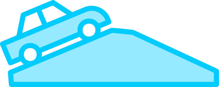 Uphill Vector Icon