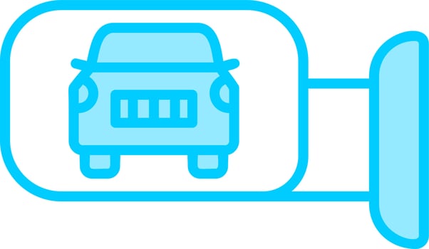 Side Mirror Vector Icon