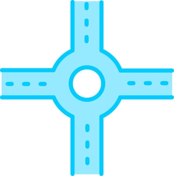 Crossroad Vector Icon