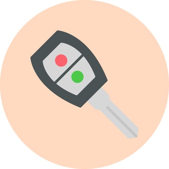 Car Key Vector Icon