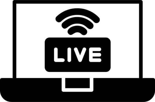 Live Streaming Vector Icon