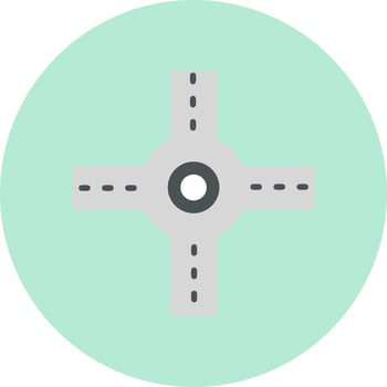 Crossroad Vector Icon