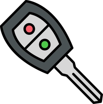Car Key Vector Icon