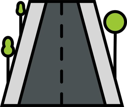 Highway Vector Icon