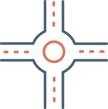 Crossroad Vector Icon