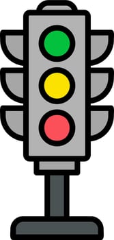 Traffic Lights Vector Icon