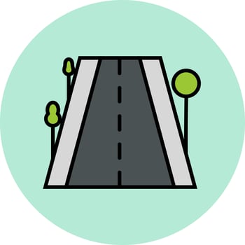 Highway Vector Icon