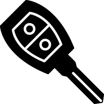 Car Key Vector Icon