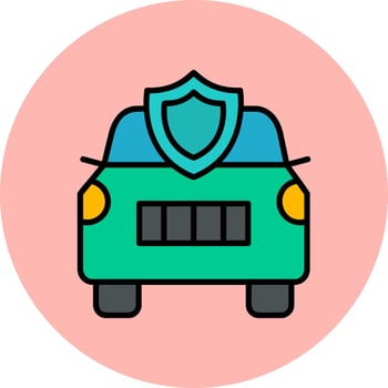 Car Insurance Vector Icon