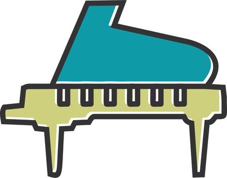 Grand Piano Vector Icon