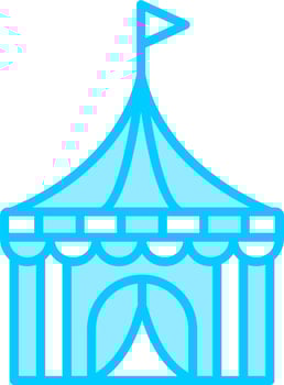 Circus Tent Vector Icon