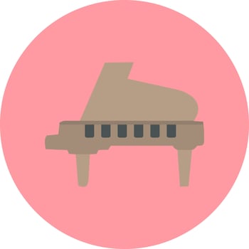 Grand Piano Vector Icon