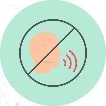 No Talking Vector Icon