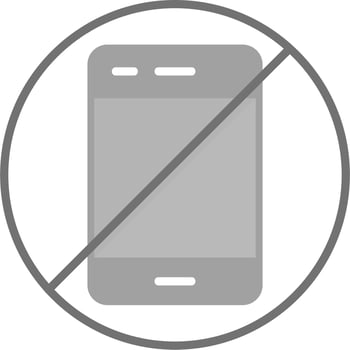 No Phone Vector Icon