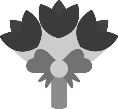 Flower Bouquet Vector Icon