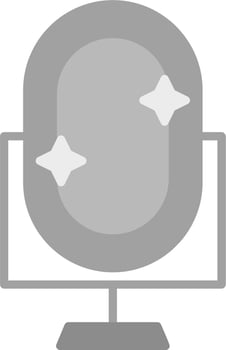 Royal Mirror Vector Icon
