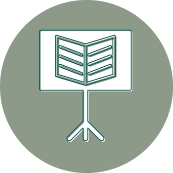 Music Stand Vector Icon