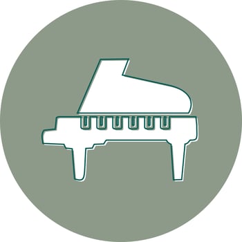Grand Piano Vector Icon