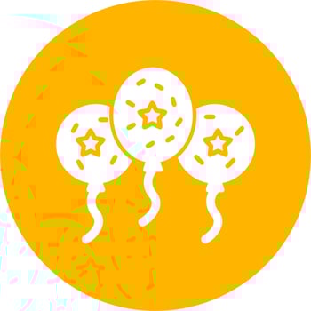 Balloons Vector Icon