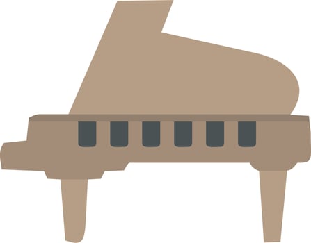 Grand Piano Vector Icon