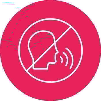 No Talking Vector Icon