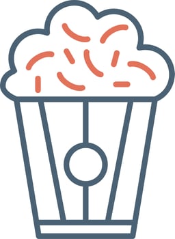 Popcorn Vector Icon