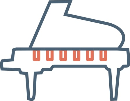 Grand Piano Vector Icon
