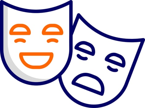 Theater Masks Vector Icon