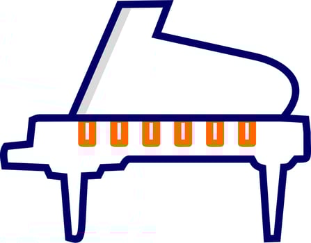 Grand Piano Vector Icon