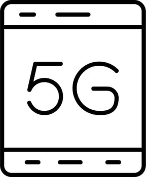5g Tablet Vector Icon