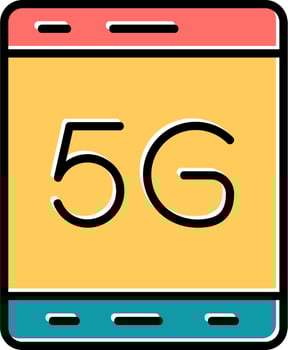 5g Tablet Vector Icon