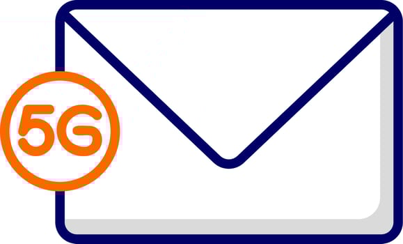5g Email Vector Icon