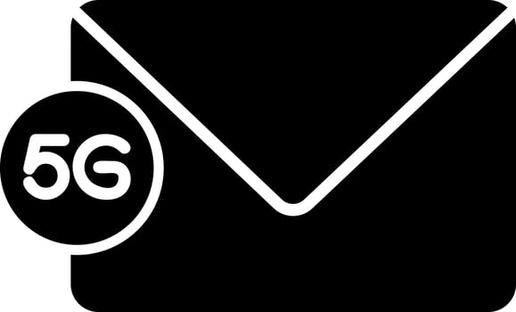 5g Email Vector Icon