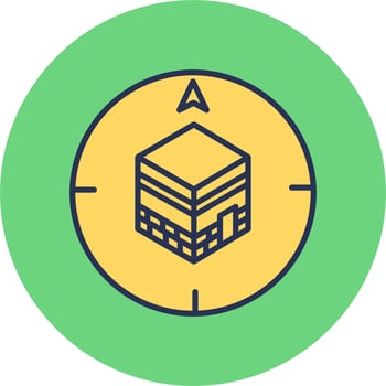 Qibla Finder Vector Icon