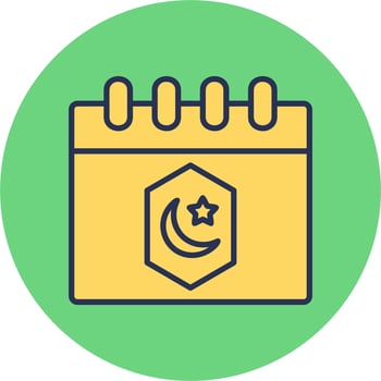 Ramadan Calendar Vector Icon