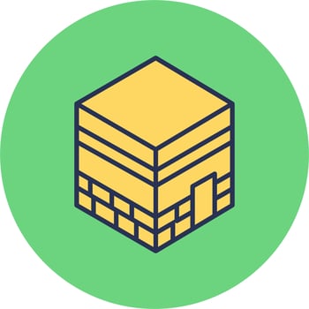 Kaaba Vector Icon