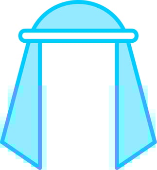 Muslim Scarf Vector Icon
