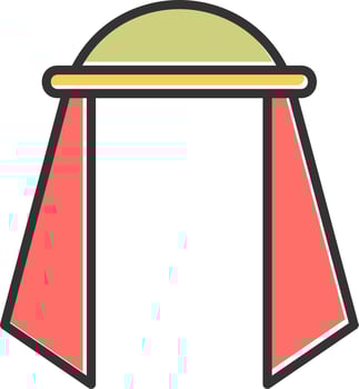 Muslim Scarf Vector Icon