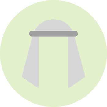 Muslim Scarf Vector Icon
