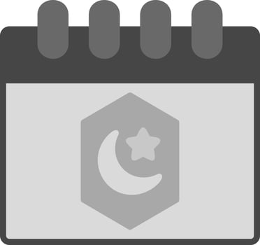 Ramadan Calendar Vector Icon