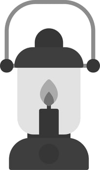 Oil Lamp Vector Icon